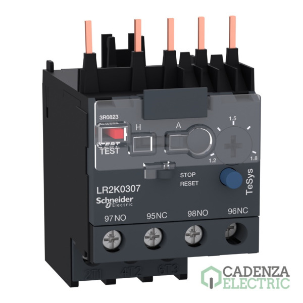 Relé térmico - TeSys LR2K – 3P 1,2...1,8A - classe 10A ref. LR2K0307 Schneider Electric