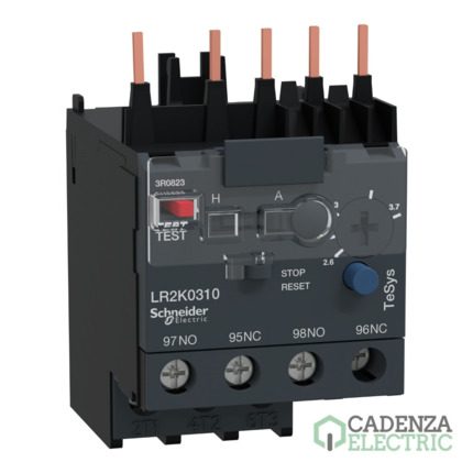 Compra Relé térmico - TeSys LR2K – 3P 2,6...3,7A - classe 10A ref. LR2K0310 Schneider Electric al mejor precio | Cadenza Electric
