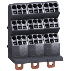 Repartidor Linergy DP 3 polos 250 A para Compact NSX, INS - 9 salidas por fase ref. 4033 Schneider Electric [PLAZO 3-6 SEMANAS]