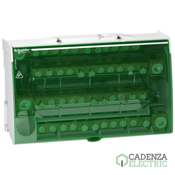 Repartidor Linergy DS 4P 160 A, 48 conexiones, carril DIN ref. LGY416048 Schneider Electric