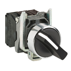 Selector negro ø22 2 posiciones con retorno 1NA 600v ref. XB4BD41 Schneider Electric [PLAZO 3-6 SEMANAS]