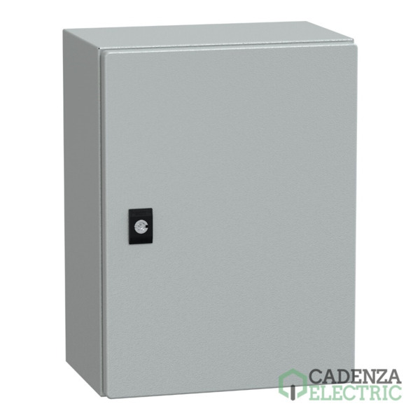 Spacial CRN con puerta ciega sin placa de montaje Alt400xAnch300xProf200; IP66; IK10; RAL7035 ref. NSYCRN43200 Schneider Electri