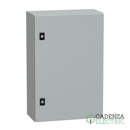Compra Spacial CRN con puerta ciega sin placa de montaje Alt600xAnch400xProf200; IP66; IK10; RAL7035 ref. NSYCRN64200 Schneider Electric al mejor precio | Cadenza Electric