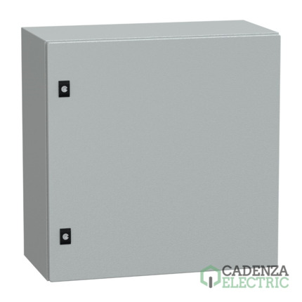 Compra Spacial CRN con puerta ciega sin placa de montaje Alt600xAnch600xProf300; IP66; IK10; RAL7035 ref. NSYCRN66300 Schneider Electric al mejor precio | Cadenza Electric