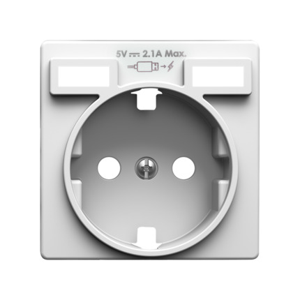 Comprar Tapa base enchufe schuko con 2 USB A+A Simon ref. 8200049-090 al mejor precio | Cadenza Elecric