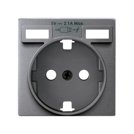 Comprar Tapa base enchufe schuko con 2 USB A+A Simon ref. 8200049-093 al mejor precio | Cadenza Elecric