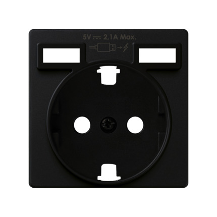 Comprar Tapa base enchufe schuko con 2 USB A+A Simon ref. 8200049-098 al mejor precio | Cadenza Elecric