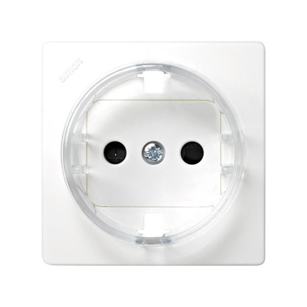 TAPA BASE SCHUKO CON OBTURADOR (BLANCO) Simon ref. 73041-60