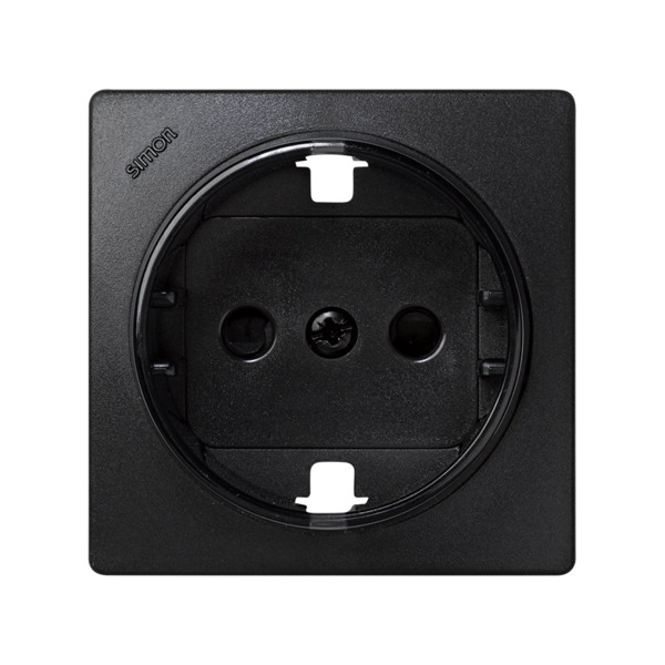 TAPA BASE SCHUKO CON OBTURADOR (GRAFITO) Simon ref. 73041-62
