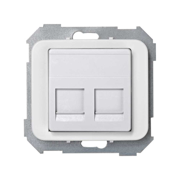 TAPA INFORMATICA 2 CONECTORES UNIVERSAL Simon ref. 75589-60