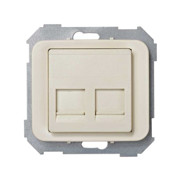 TAPA INFORMATICA 2 CONECTORES UNIVERSAL Simon ref. 75589-61