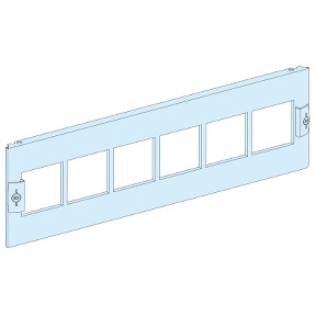 Tapa metálica perforada, 3 módulos, 6 aparatos 72 x 72 mm ref. 3910 Schneider Electric [PLAZO 3-6 SEMANAS]