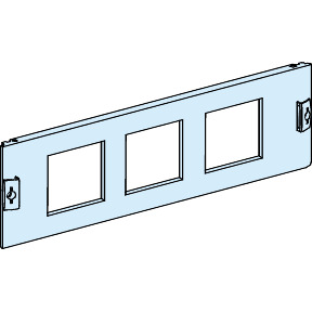 Tapa metálica perforada, 3 módulos, PM500/700/800, 3 aparatos 96 x 96 mm ref. 3911 Schneider Electric [PLAZO 3-6 SEMANAS]