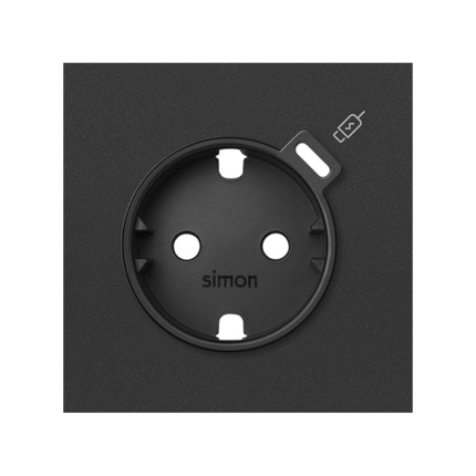 Comprar Tapa para base schuko con cargador USB C Simon ref. 10000050-238 al mejor precio | Cadenza Elecric