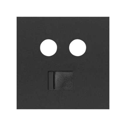 Comprar Tapa para toma R-TV+SAT con RJ45 2M Simon ref. 10000072-238 al mejor precio | Cadenza Elecric