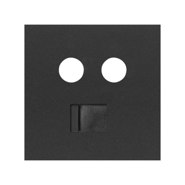 Tapa para toma R-TV+SAT con RJ45 2M Simon ref. 10000072-238