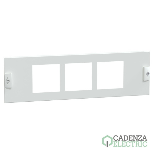 Tapa PrismaSeT G y P, para 3 aparatos con dimensiones exteriores de 96x96mm, 3 módulos, 600mm (an.) ref. LVS03911 Schneider Elec