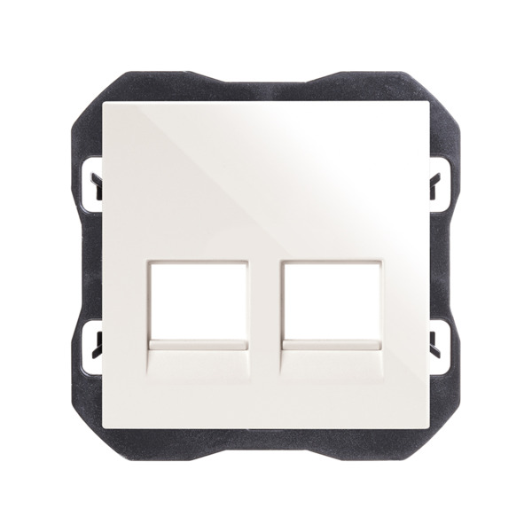 Tapa RJ45 doble sin conector Simon ref. 20000088-090