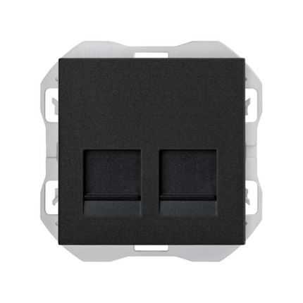 Comprar Tapa RJ45 doble sin conector Simon ref. 20000088-098 al mejor precio | Cadenza Elecric