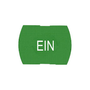 tapa verde marcada EIN" para pulsador rectangular Ø16" ref. ZB6YD318 Schneider Electric [PLAZO 3-6 SEMANAS]