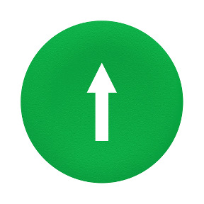 Tapa verde marcada flecha" para cabeza múltiple rectangular ø22" ref. ZBA7335 Schneider Electric [PLAZO 3-6 SEMANAS]