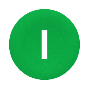 Tapa verde marcada i" para pulsador circular ø22" ref. ZBA331 Schneider Electric [PLAZO 3-6 SEMANAS]