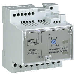 Temporizador regulable para MN- 200/250 V CA/CC ref. 33682 Schneider Electric [PLAZO 3-6 SEMANAS]