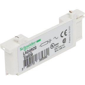 TeSys D - bloque antiparasitario - circuito RC - 50...127 V CA ref. LAD4RCG Schneider Electric [PLAZO 3-6 SEMANAS]