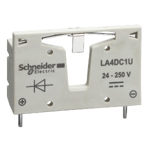 TeSys D - bloque antiparasitario - diodos - 12...250 V CD ref. LA4DC1U Schneider Electric [PLAZO 3-6 SEMANAS]