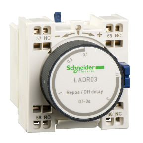 TeSys D - Bloque de contactos temporizados - 1 NA + 1 NC conexión por resorte ref. LADR23 Schneider Electric [PLAZO 3-6 SEMANAS]