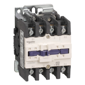 TeSys D contactor - 4P(2 NA + 2 NC) - AC-1 <= 440 V 125 A 24 V AC 50/60 Hz ref. LC1D80008B7 Schneider Electric [PLAZO 3-6 SEMANA