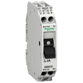 TeSys GB2 - Disyuntor magnetotérmico - 1P + N - 0,5 A - Id = 6,6 A ref. GB2CD05 Schneider Electric [PLAZO 3-6 SEMANAS]