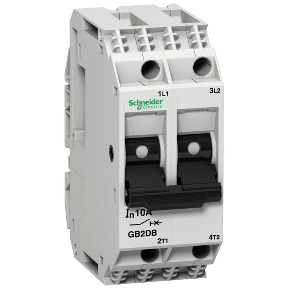 TeSys GB2 - Disyuntor magnetotérmico - 2P - 0,5 A - Id = 6,6 A ref. GB2DB05 Schneider Electric [PLAZO 3-6 SEMANAS]