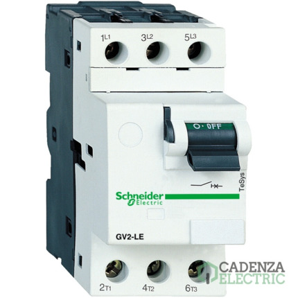 Compra TeSys GV2 - Disyuntor magnético - 0,4 A - conexión por tornillo ref. GV2LE03 Schneider Electric al mejor precio | Cadenza Electric