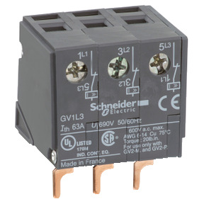 TeSys GV2 - Limitador corriente para disyuntor GV2 - montaje en parte superior ref. GV1L3 Schneider Electric [PLAZO 3-6 SEMANAS]