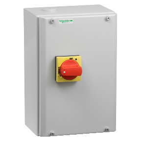 TeSys GV3 - Cofre para TeSys GV3P/L - maneta roja - IP65 ref. GV3PC02 Schneider Electric [PLAZO 3-6 SEMANAS]