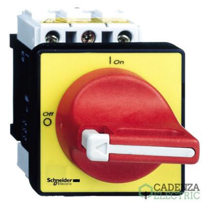 Compra TeSys Vario - interruptor en carga de parada de emergencia - 32 A - en puerta ref. VCF1 Schneider Electric al mejor precio | Cadenza Electric