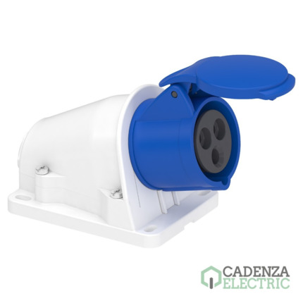 Compra Toma de pared PK Patrika FAST 16 A IP44 220 V 2P+T 50-60 Hz ref. PKY16W423 Schneider Electric al mejor precio | Cadenza Electric
