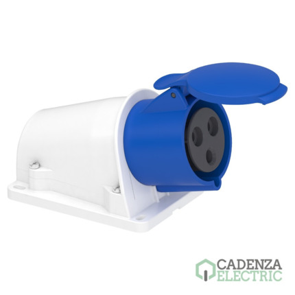 Compra Toma de pared PK Patrika FAST 32 A IP44 220 V 2P+T 50-60 Hz ref. PKY32W423 Schneider Electric al mejor precio | Cadenza Electric