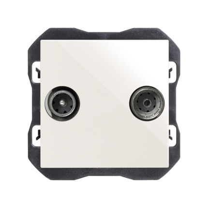 Comprar Toma R-TV+Sat Unica Simon ref. 20000486-090 al mejor precio | Cadenza Elecric