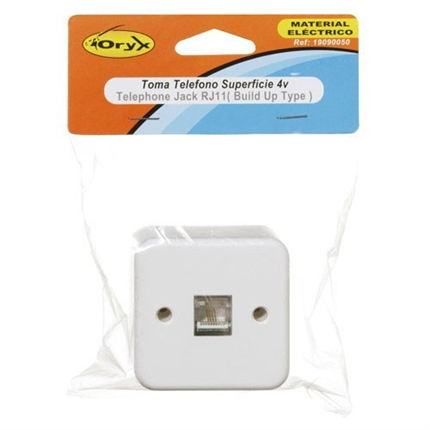 comprar Toma Telefono Oryx Superficie 4v  precio 3,39 €