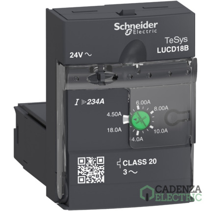 Compra unidade de controlo evolutiva LUCD - classe 20 - 4.5...18 A - 24 V CA ref. LUCD18B Schneider Electric al mejor precio | Cadenza Electric