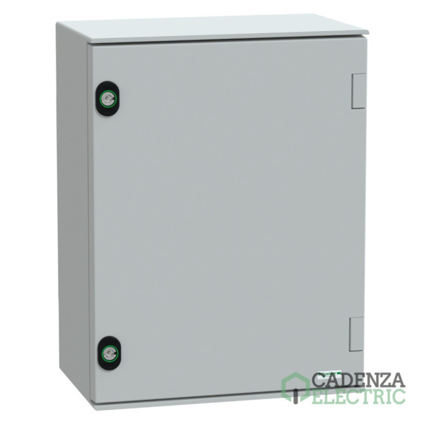 wall-mounting enclosure polyester monobloc IP66 H430xW330xD200mm ref. NSYPLM43G Schneider Electric