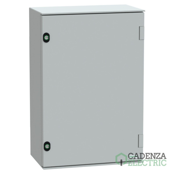 wall-mounting enclosure polyester monobloc IP66 H647xW436xD250mm ref. NSYPLM64G Schneider Electric