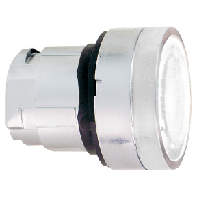 white flush illuminated pushbutton head Ø22 spring return for integral LED ref. ZB4BW313S Schneider Electric [PLAZO 3-6 SEMANAS]