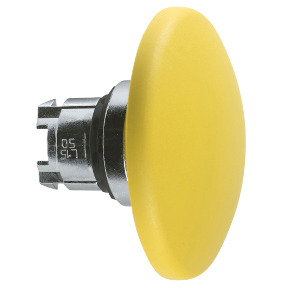 yellow Ø60 mushroom pushbutton head Ø22 spring return ref. ZB4BR516 Schneider Electric [PLAZO 3-6 SEMANAS]