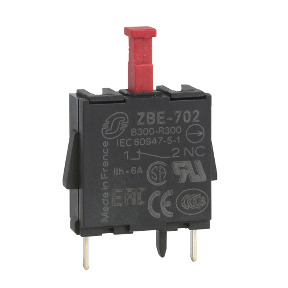 Bloque de contacto para cabeza ø22 1NC pins para placa de circuito impreso ref. ZBE702 Schneider Electric [PLAZO 3-6 SEMANAS]